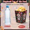 100 Pcs Popcorn Containers Bulk for Party Mini Popcorn Box Dia De Los Muertos Popcorn Treat Boxes Popcorn Bowls Snack Candy Box for Day of the Dead Flower Skull Theme Halloween Party Supplies
